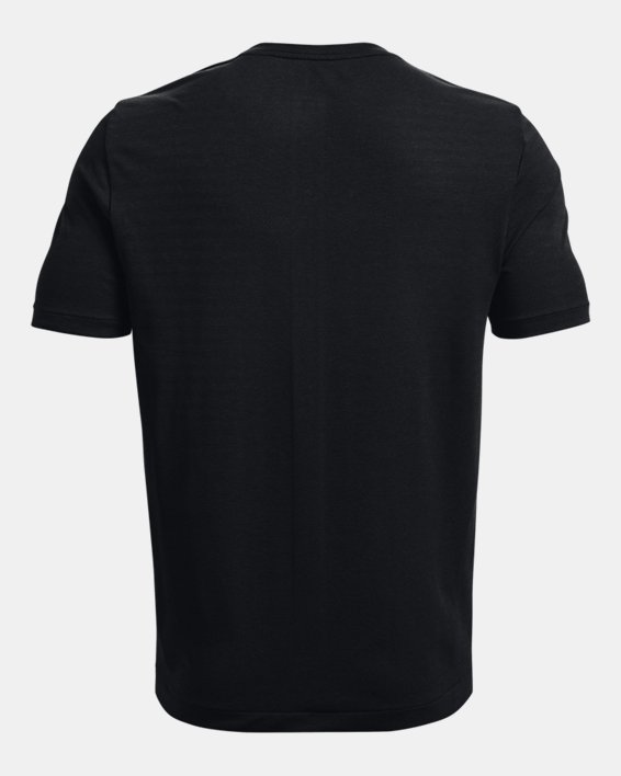 Men's UA RUSH™ Seamless GeoSport Short Sleeve, Black, pdpMainDesktop image number 5